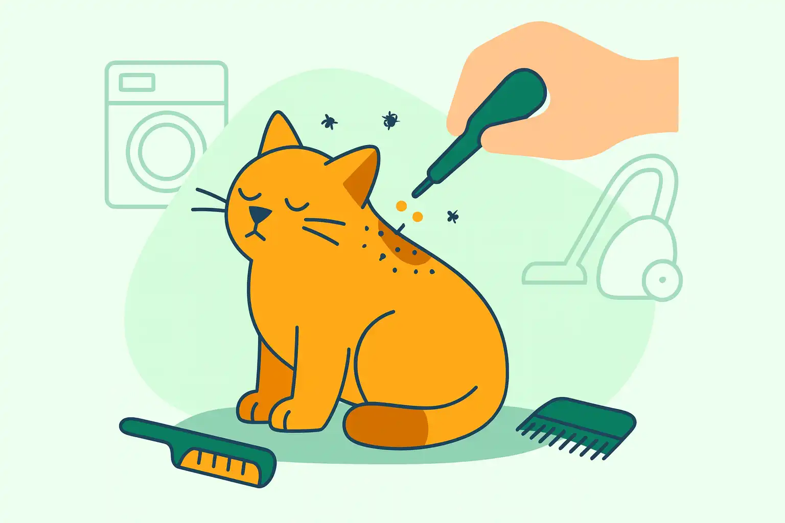 Как вывести блох у кошки в домашних условиях - пошаговая инструкция