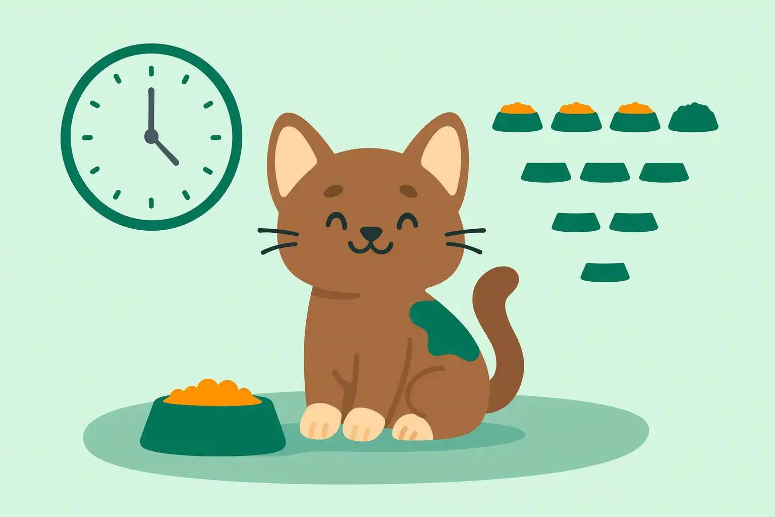 Сколько раз кормить котенка: график по возрастам