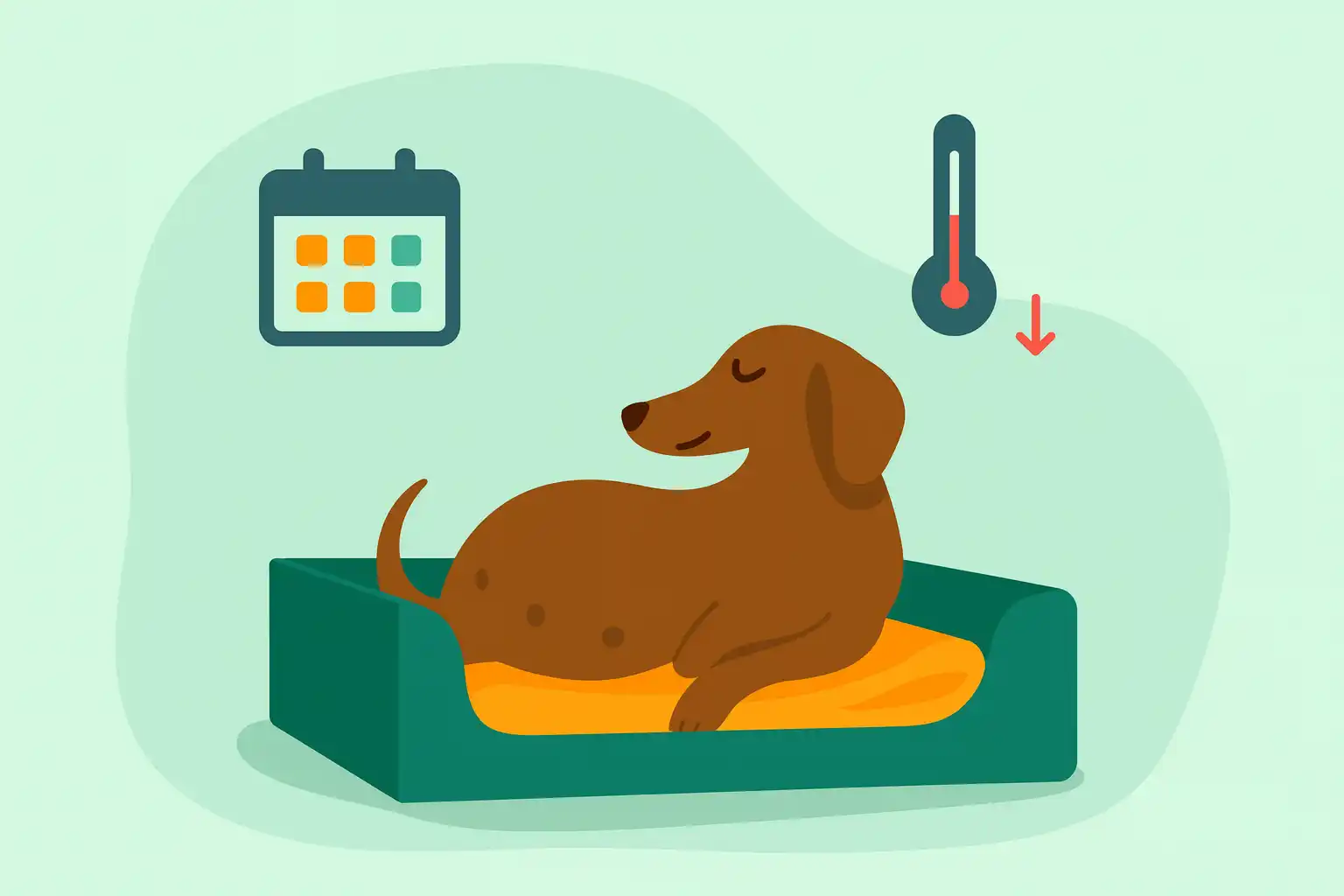 Сколько длится беременность у собаки: 56-72 дня