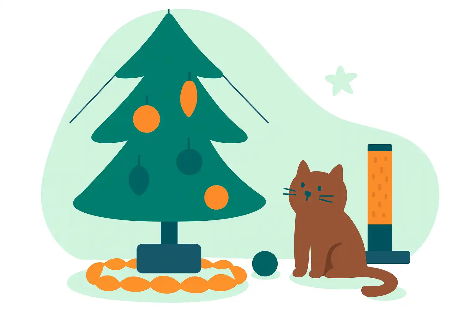 Как защитить елку от кота: 12 проверенных способов