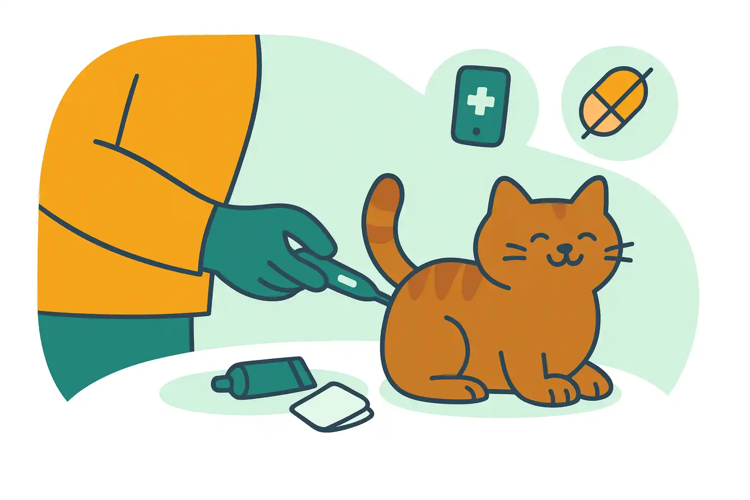 Температура у кошек: норма, измерение, первая помощь