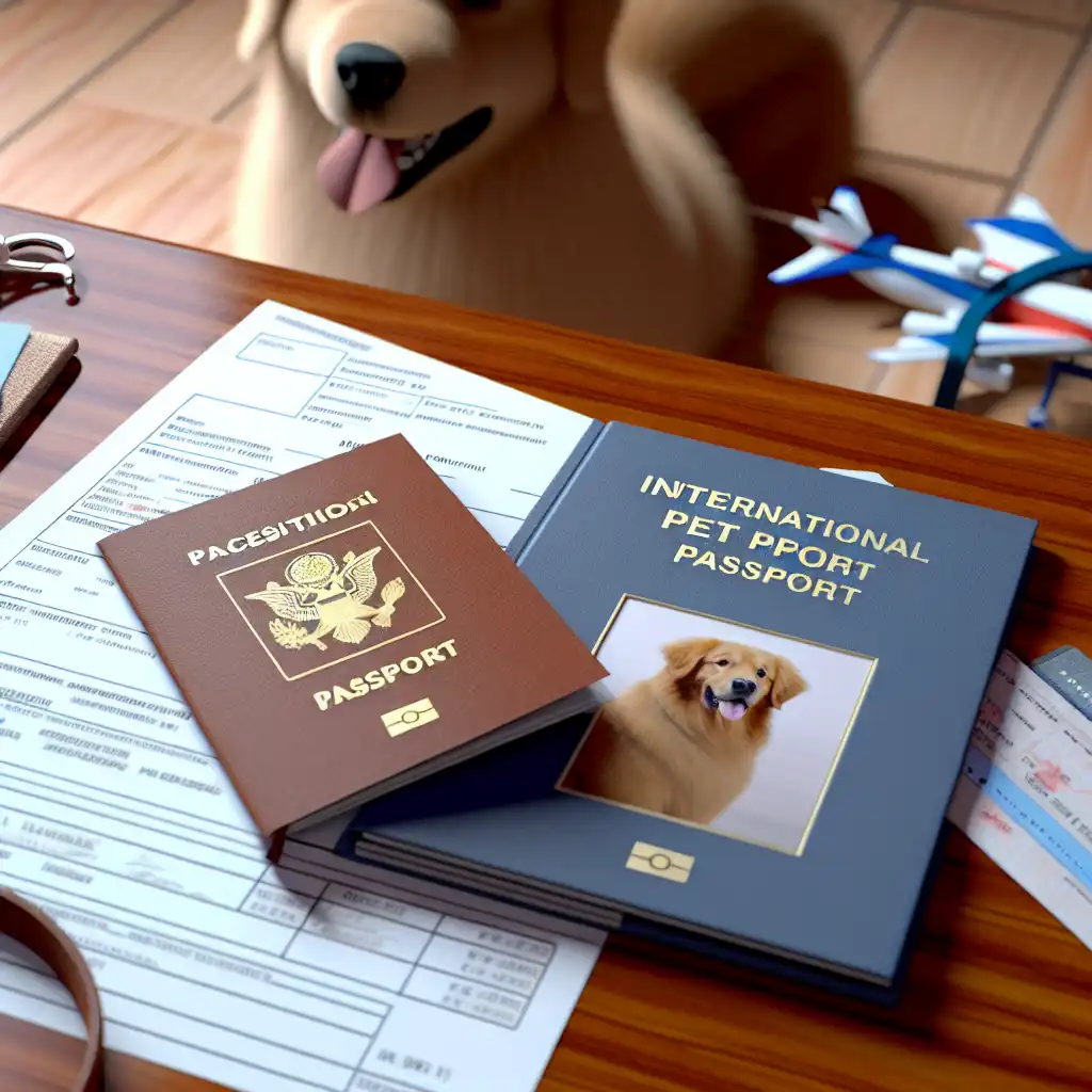 Международный ветеринарный паспорт собаки с отметками о вакцинации для путешествий