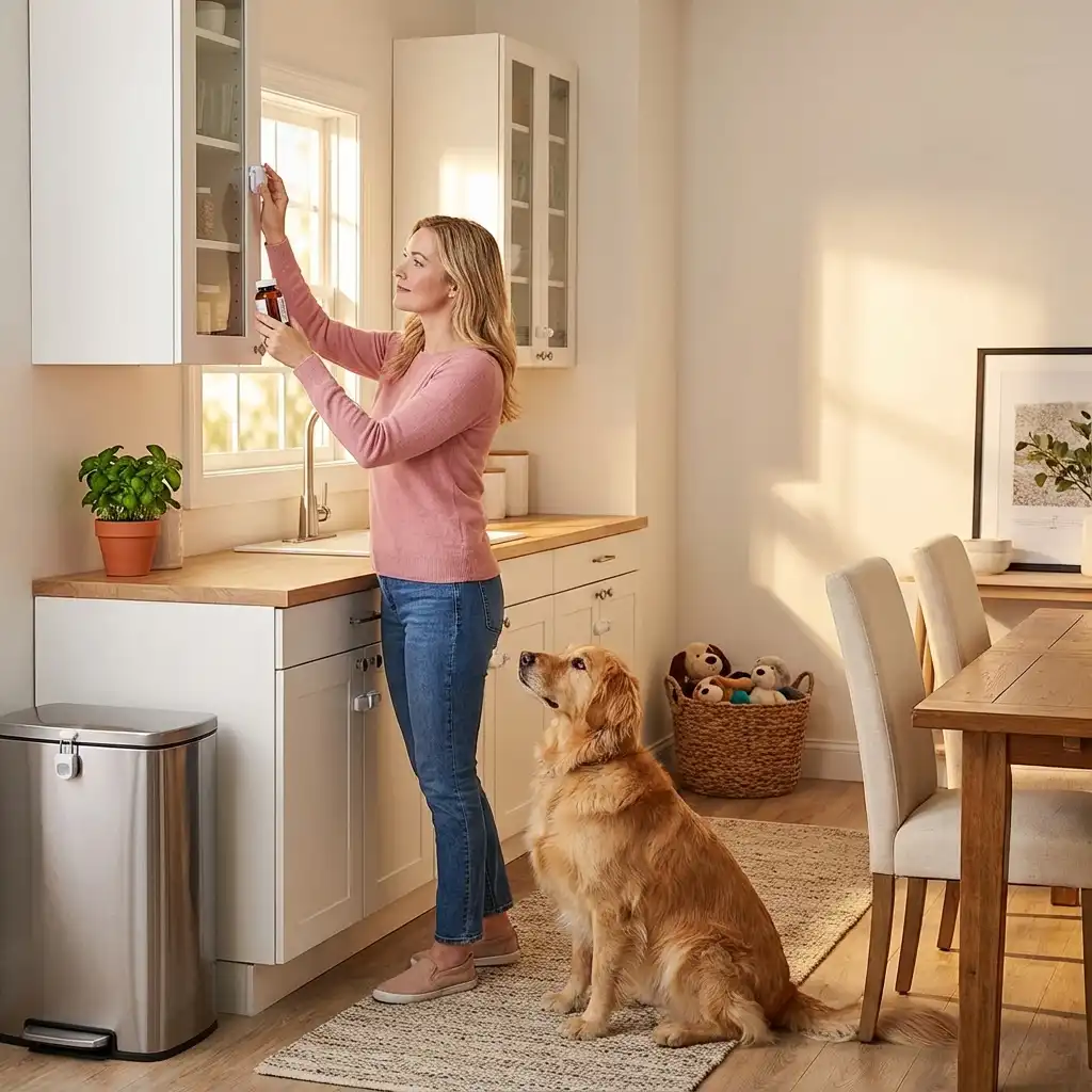 Безопасное хранение лекарств и продуктов в доме с собакой